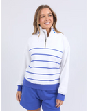 FOXWOOD - COLLEGE STRIPE ZIP CREW
