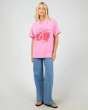 ALL ABOUT EVE - POMEGRANATE RELAXED TEE
