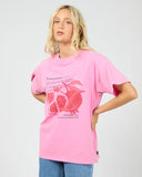 ALL ABOUT EVE - POMEGRANATE RELAXED TEE