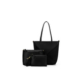 BLACK CAVIAR - RENEE 3 PIECE SUEDETTE HANDBAG