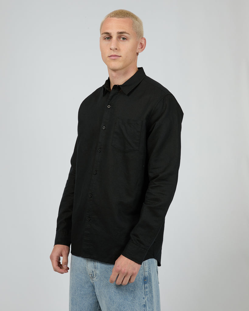 SILENT THEORY - LINEN LS SHIRT II