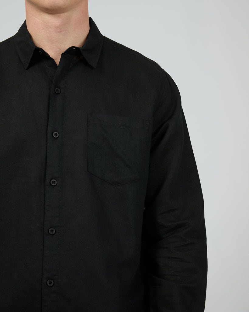 SILENT THEORY - LINEN LS SHIRT II