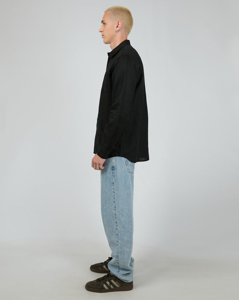 SILENT THEORY - LINEN LS SHIRT II