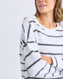 FOXWOOD - JAYNE STRIPE THROW ON TOP