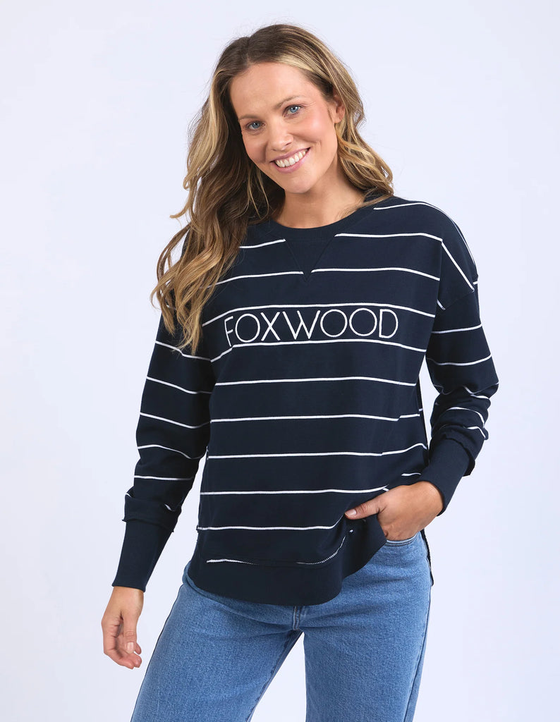 FOXWOOD - CLASSIC STRIPE SIMPLIFIED CREW