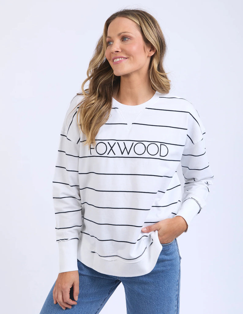 FOXWOOD - CLASSIC STRIPE SIMPLIFIED CREW