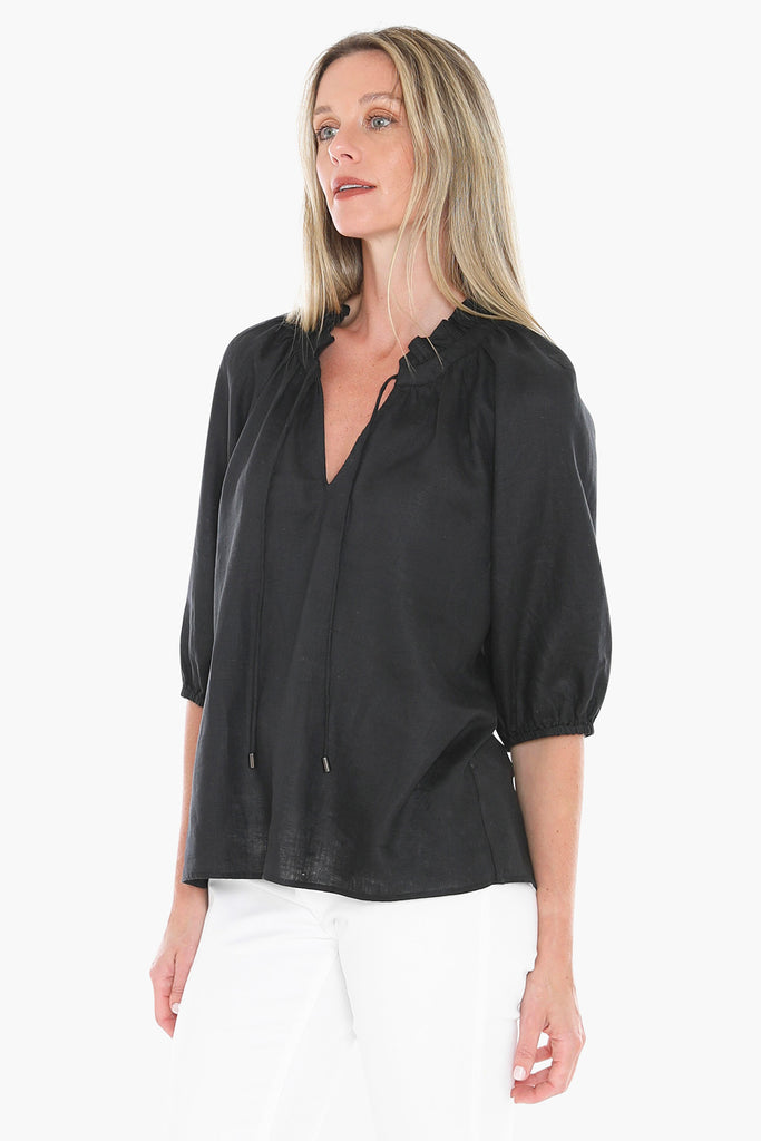 JUMP - RUFFLE NECK TOP