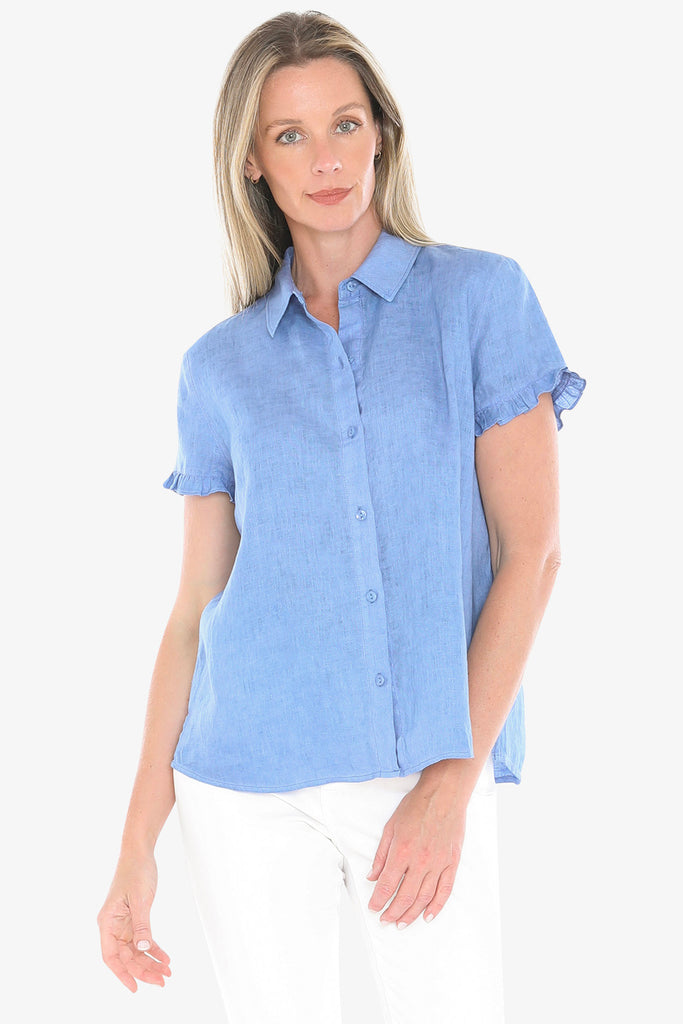 JUMP - PIGMENT RUFFLE SHIRT