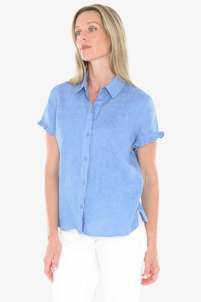 JUMP - PIGMENT RUFFLE SHIRT