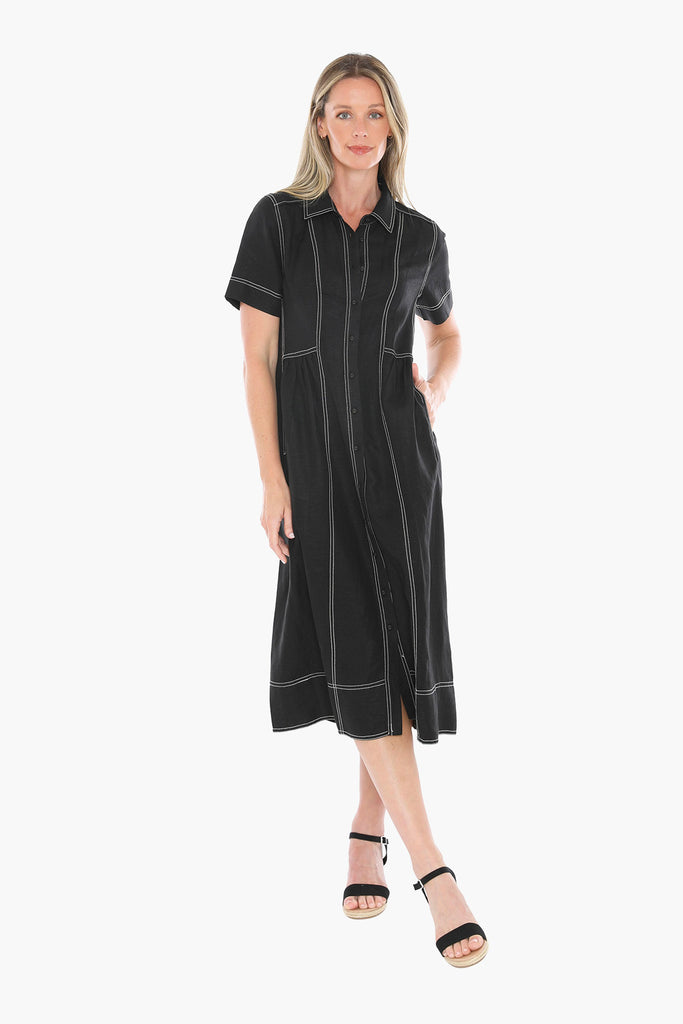 JUMP - CONTRAST STITCH DRESS