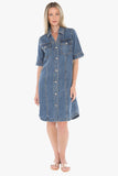 JUMP - SOFT DENIM S/S DRESS