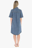 JUMP - SOFT DENIM S/S DRESS