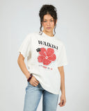 ALL ABOUT EVE - HIBISCUS RELAXED TEE