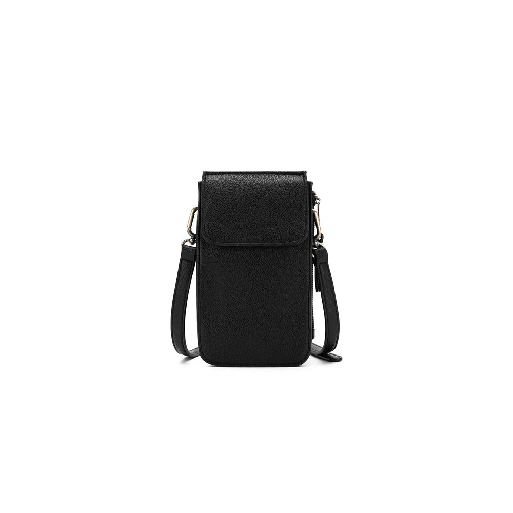 BLACK CAVIAR - LOU LOU PHONE CROSSBODY WALLET