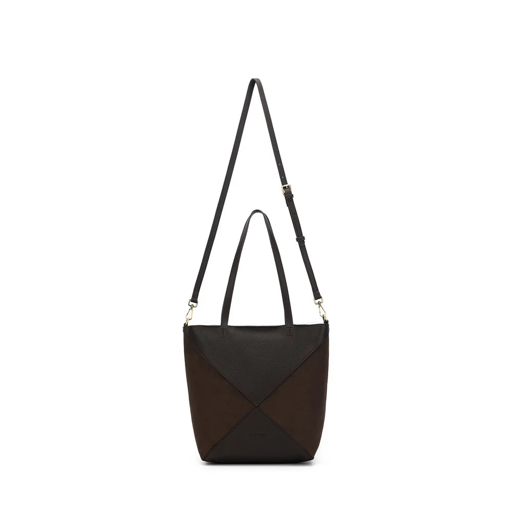 BLACK CAVIAR - RENEE 3 PIECE SUEDETTE HANDBAG