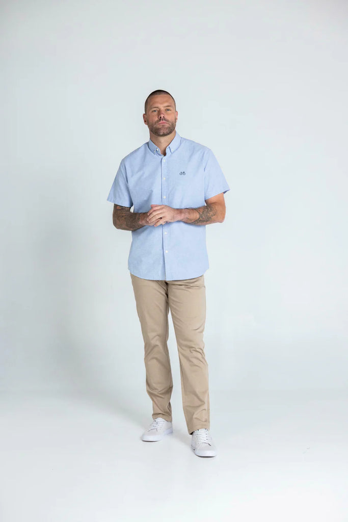 BLACK WOOD - NOOSA OXFORD SHORT SLEEVE SHIRT