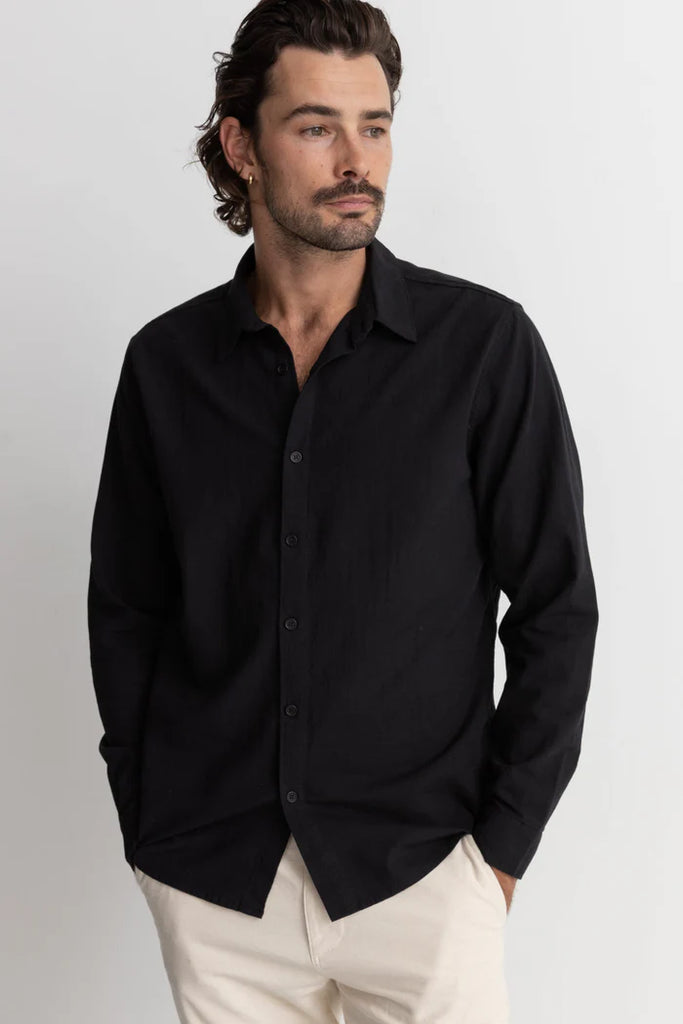 RHYTHM - CLASSIC LINEN LS SHIRT