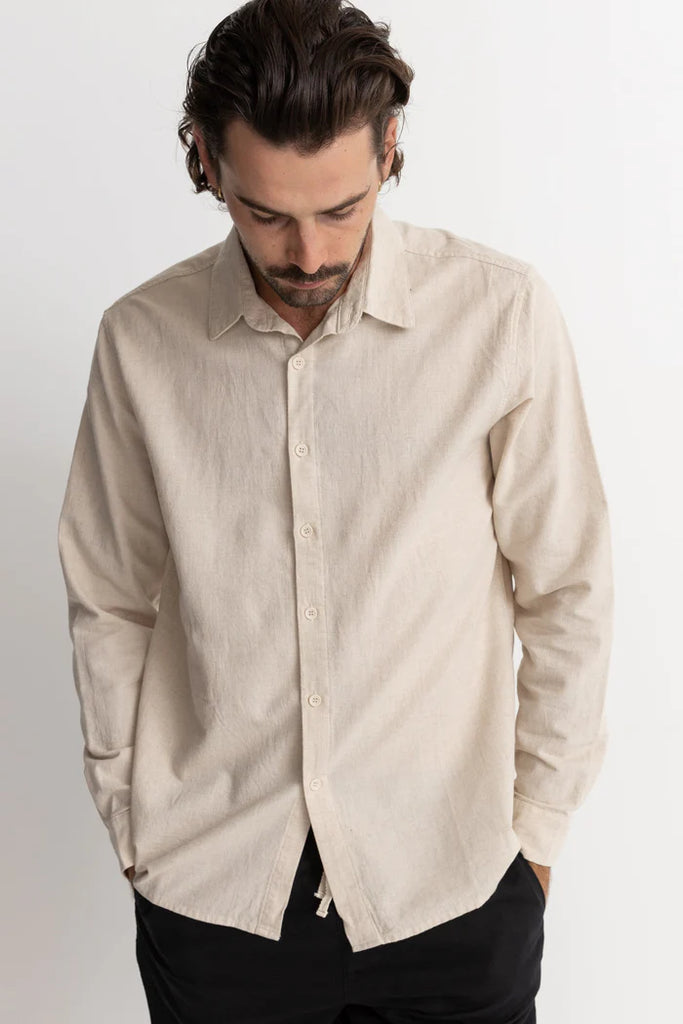 RHYTHM - CLASSIC LINEN LS SHIRT