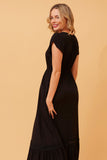 CKM - BUTTON FRONT MAXI DRESS