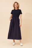 CKM - SHORT SLEEVE MIDI DRESS