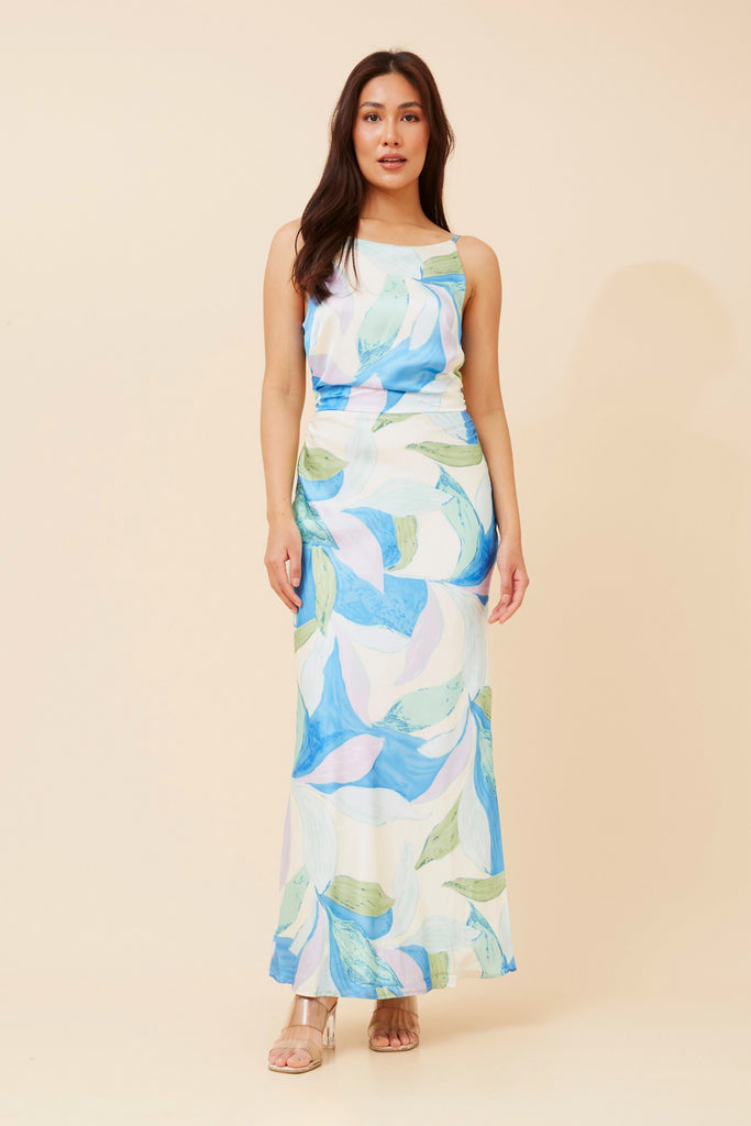 CKM - SATIN MAXI COLUMN DRESS