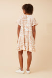 CKM - PRINTED TIERED DRESS