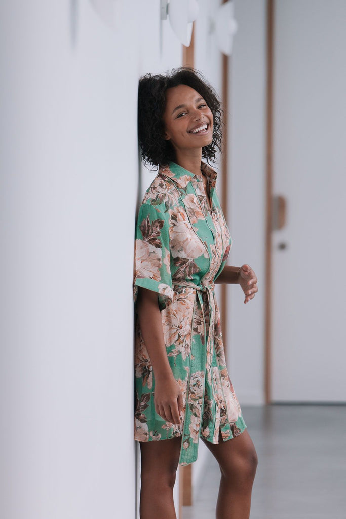 MIRACLE - PARISIAN FLOWER SHIRT DRESS