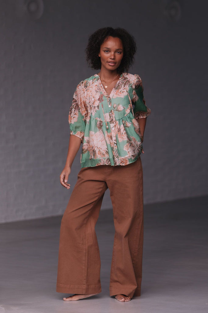 MIRACLE - PARISIAN FLOWER BUTTON TOP