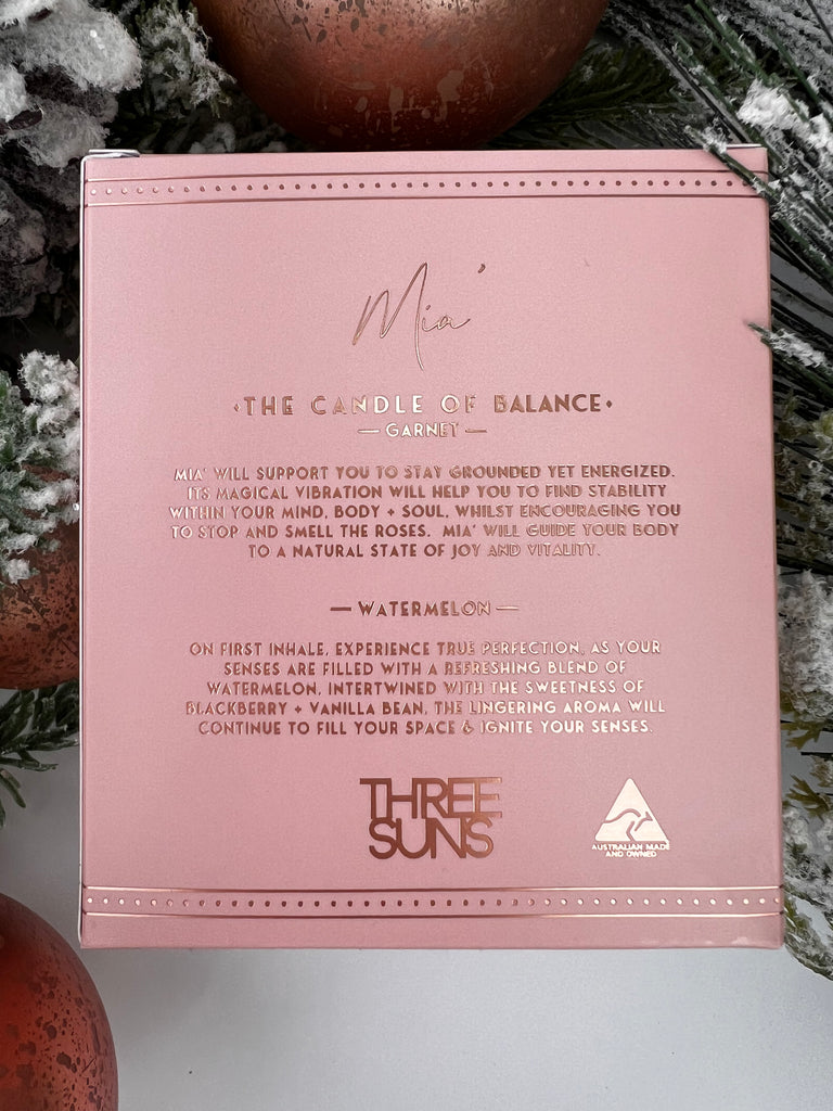 THREE SUNS - CRYSTAL CANDLE OF BALANCE