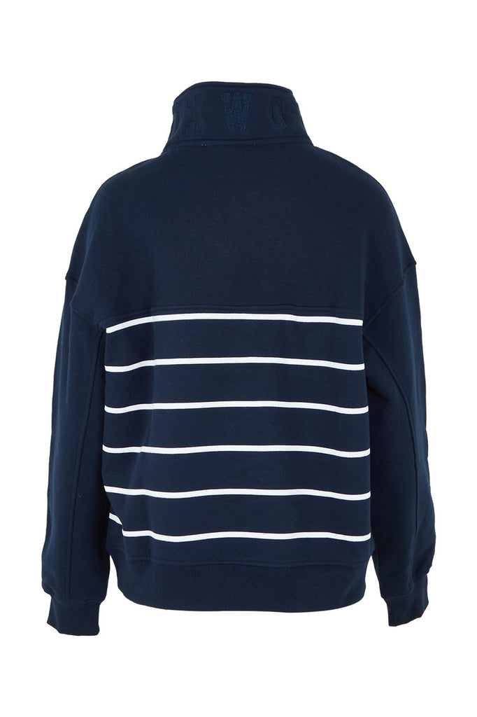 FOXWOOD - COLLEGE STRIPE ZIP CREW