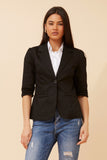 CKM - 3/4 RUCHED SLEEVE BLAZER