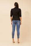 CKM - 3/4 RUCHED SLEEVE BLAZER