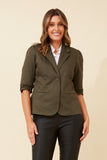 CKM - 3/4 RUCHED SLEEVE BLAZER