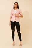 CKM - 3/4 RUCHED SLEEVE BLAZER