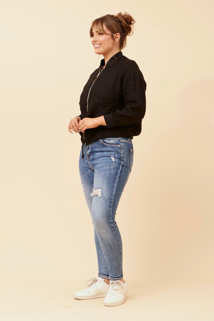 CKM - LONG SLEEVE BOMBER JACKET