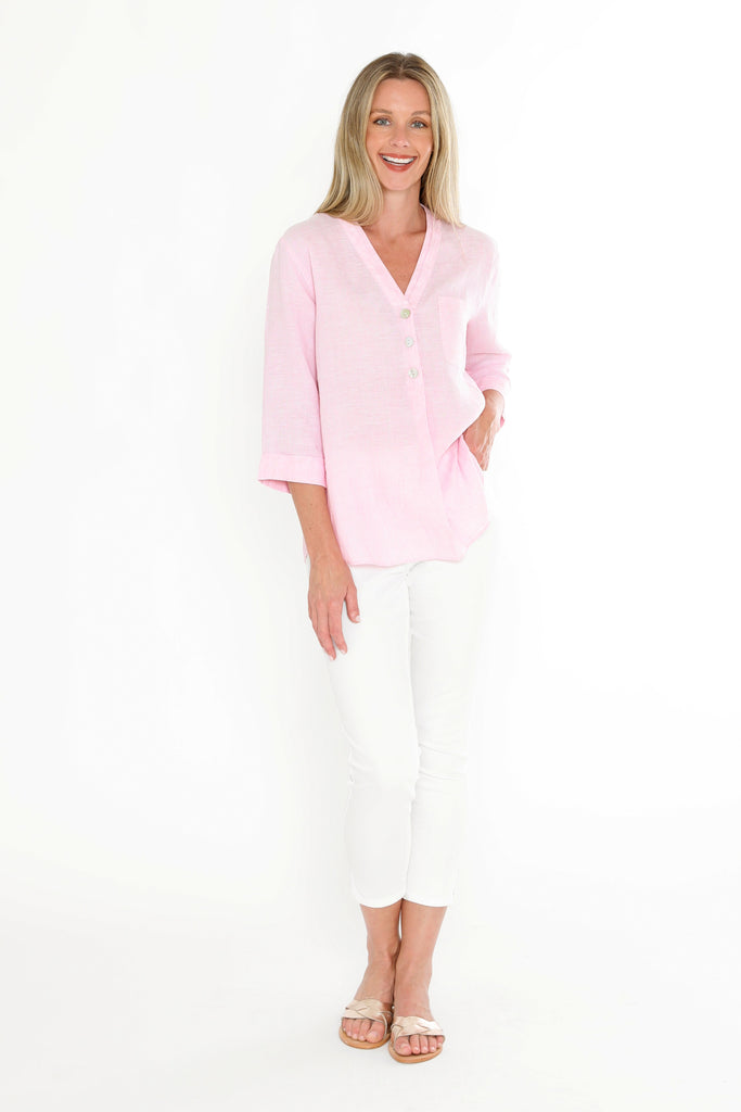 JUMP - TUNIC V-NECK TOP