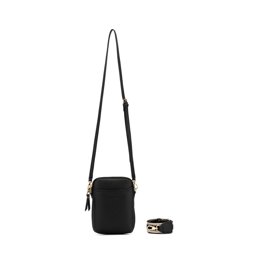 BLACK CAVIAR - MIKA PASSPORT PHONE CROSSBODY