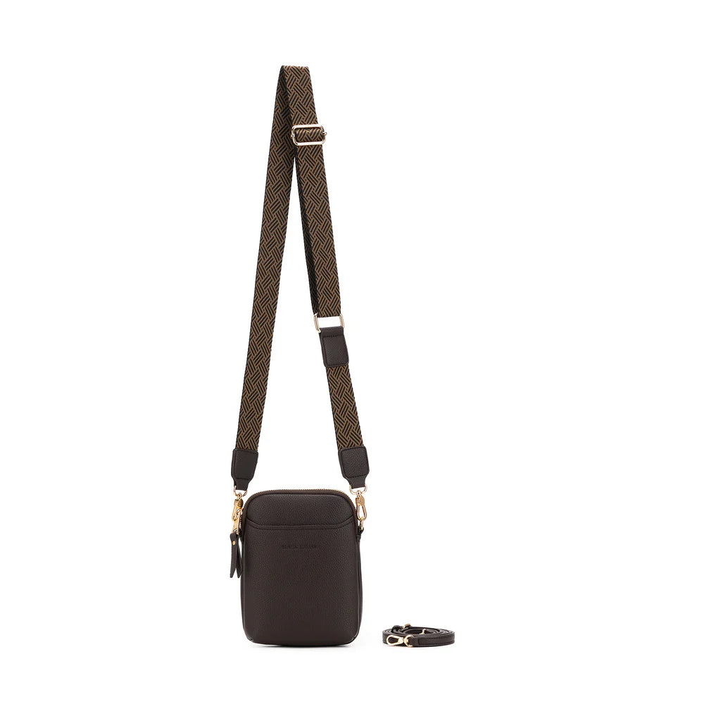 BLACK CAVIAR - MIKA PASSPORT PHONE CROSSBODY