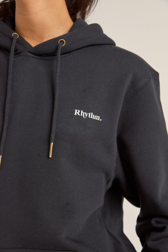 RHYTHM - LOGO BOYFRIEND FLEECE HOOD