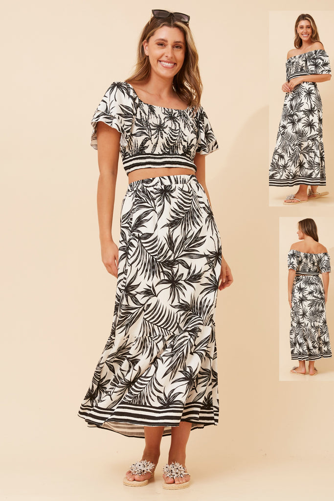 CKM - TROPICAL PRINT SKIRT