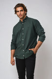 BLACK WOOD - REEDY OXFORD LONG SLEEVE SHORT