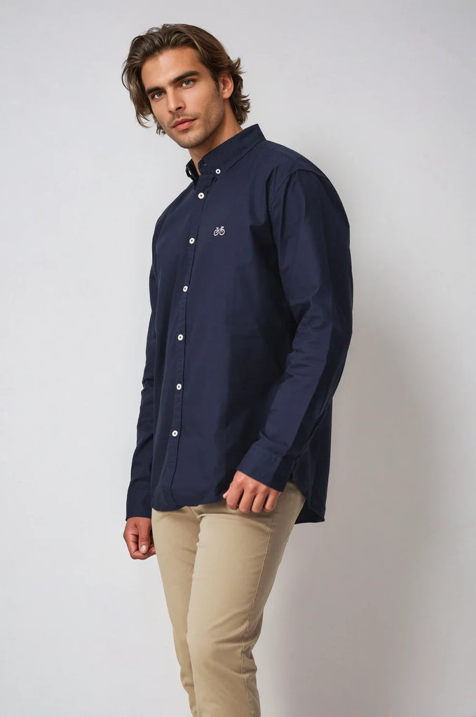 BLACK WOOD - REEDY OXFORD LONG SLEEVE SHORT