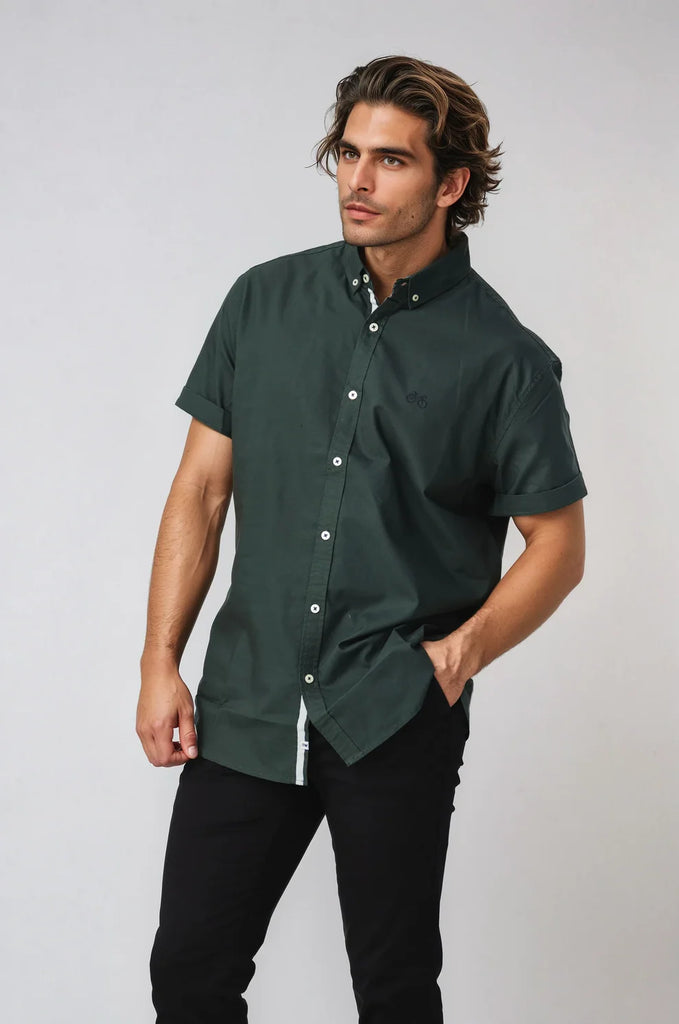 BLACK WOOD - NOOSA OXFORD SHORT SLEEVE SHIRT