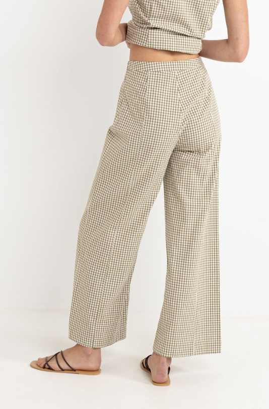 RHYTHM - LOLA CHECK WIDE LEG PANT