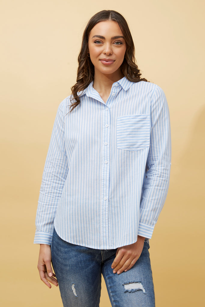 CKM - STRIPE PRINT SHIRT