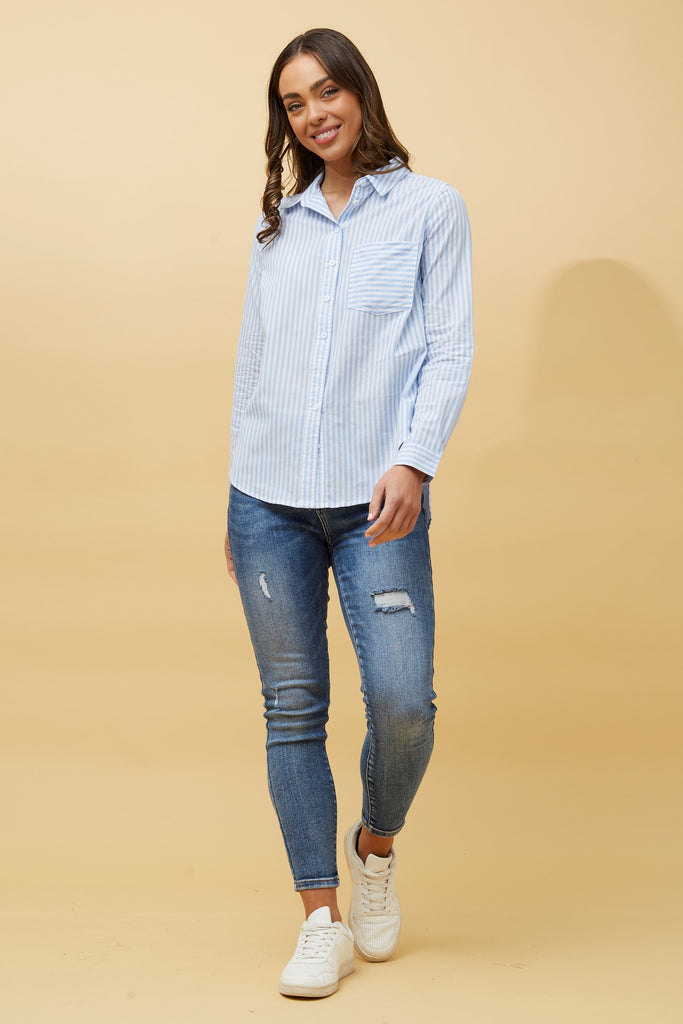 CKM - STRIPE PRINT SHIRT