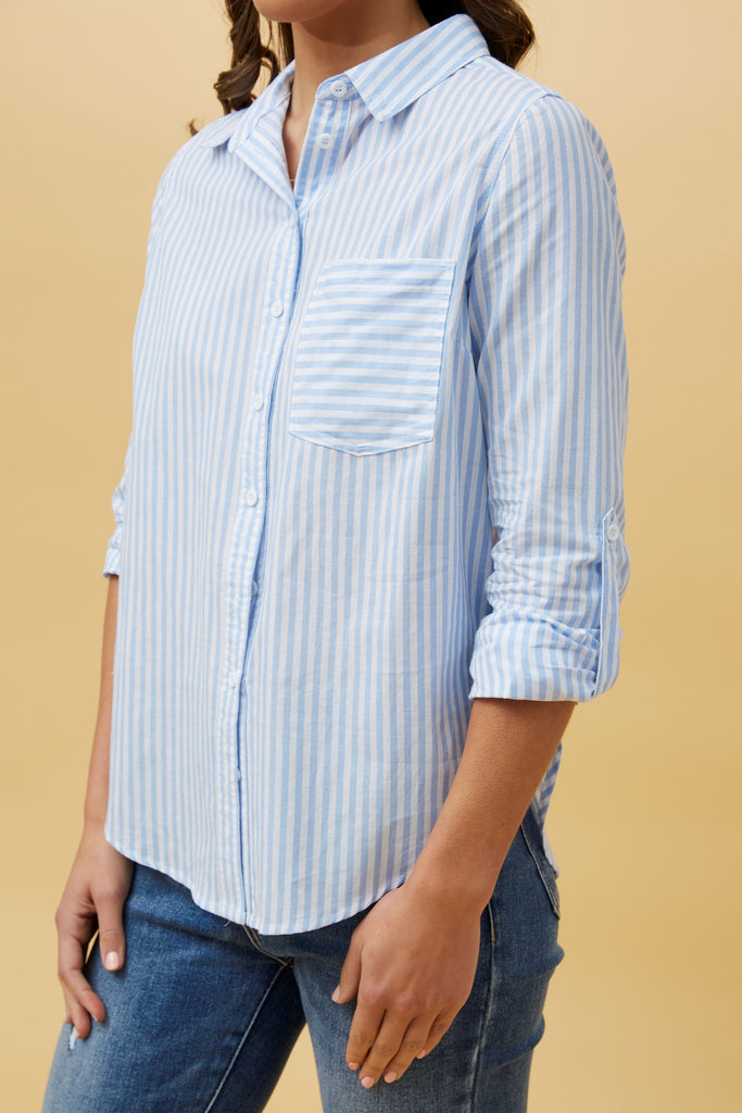 CKM - STRIPE PRINT SHIRT