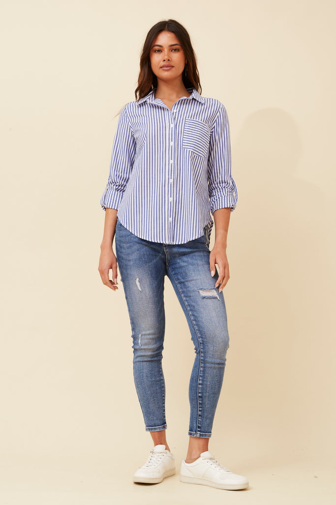 CKM - STRIPE PRINT SHIRT