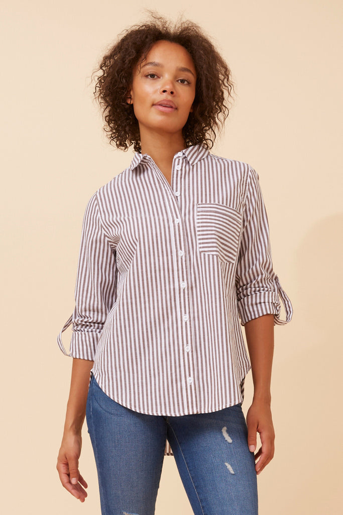 CKM - STRIPE PRINT SHIRT