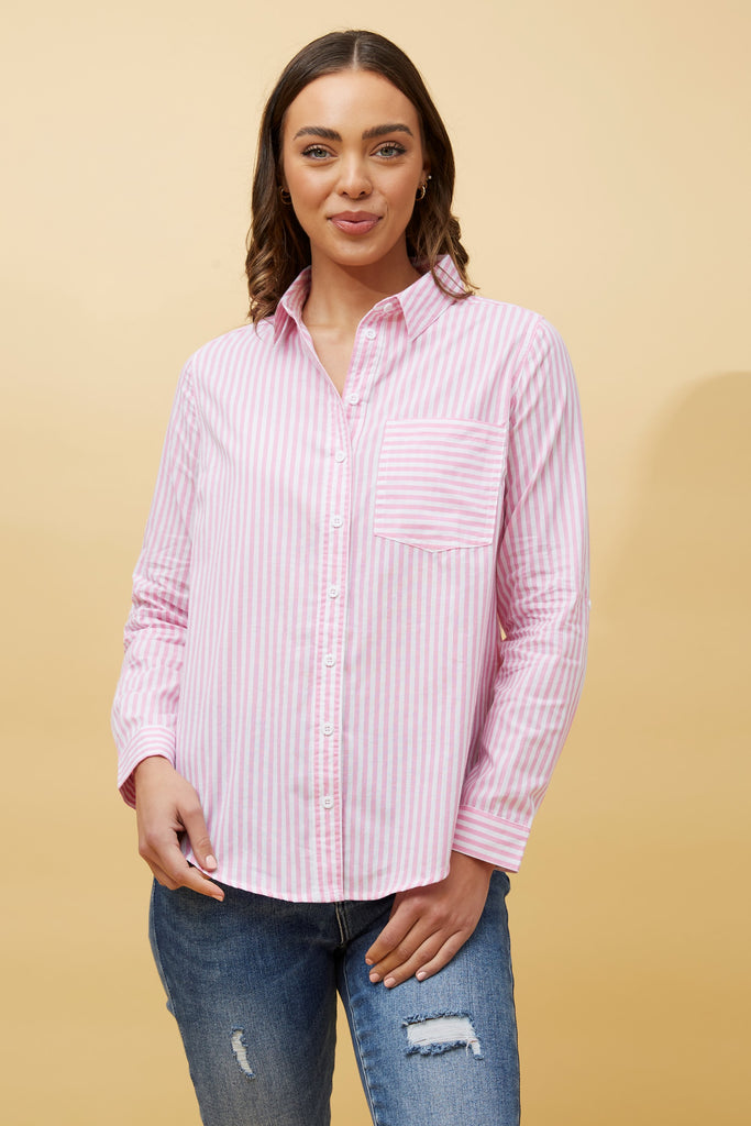 CKM - STRIPE PRINT SHIRT